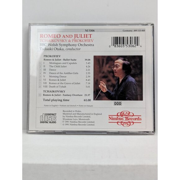 Romeo And Juliet Tchaikovdky & Prokofiev Welsh Symphony Orchestra Tadaaki Otaka - Picture 6 of 6